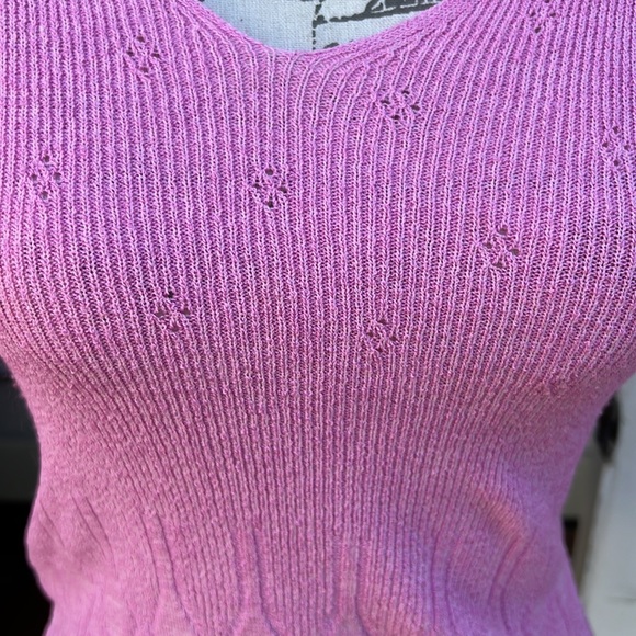 My Tina Pink knitted stretchy fitted sweater in size S - Picture 3 of 7